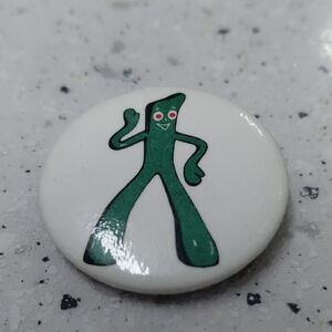 Vintage Gumby Green Character Pin